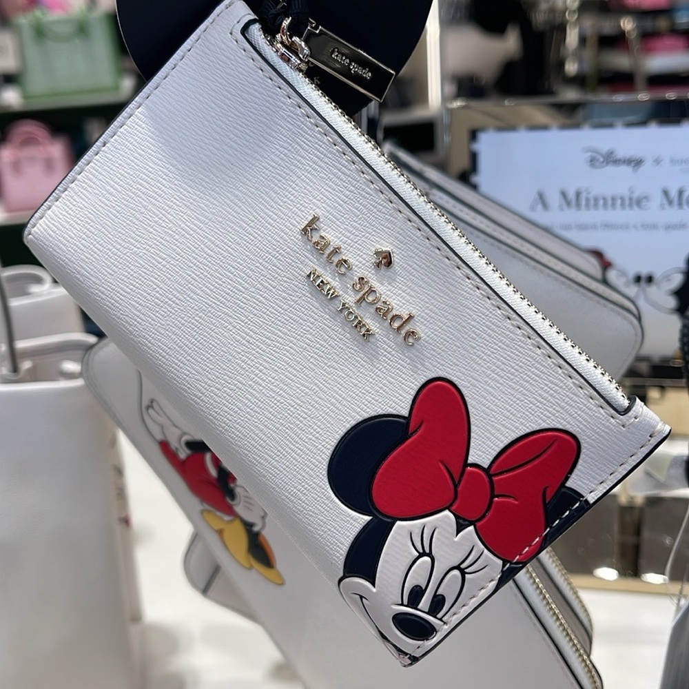 Kate Spade Disney X Kate Spade New York Minnie Small Slim Bifold Wallet
NWT - Picture 1 of 16